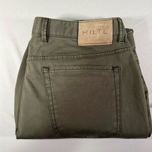 Hiltl Men’s Olive Stretch Five Pocket Pants 38x34 Premium Designer